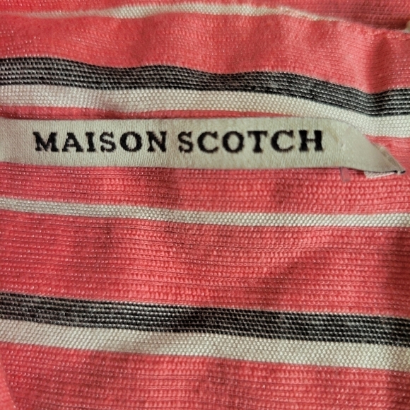 Maison Scotch Cruise Collection Coral Sleeveless Dress Size Small - Picture 5 of 6